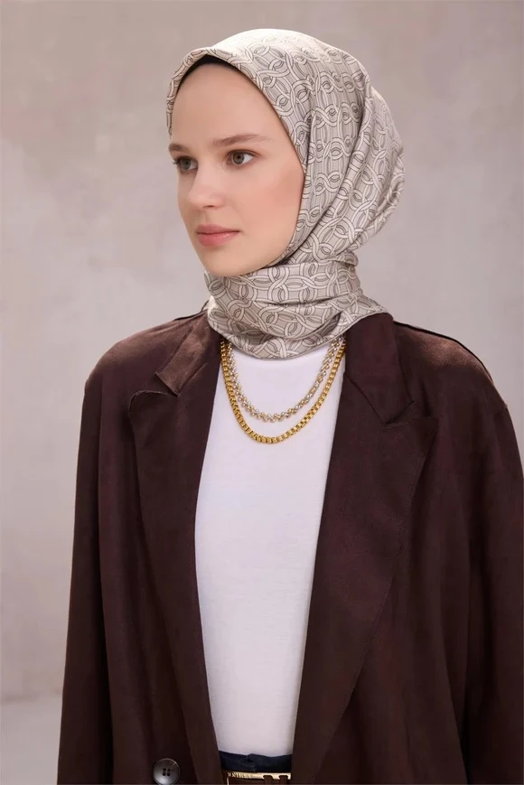 05 Belli Twill İpek Eşarp 4215D