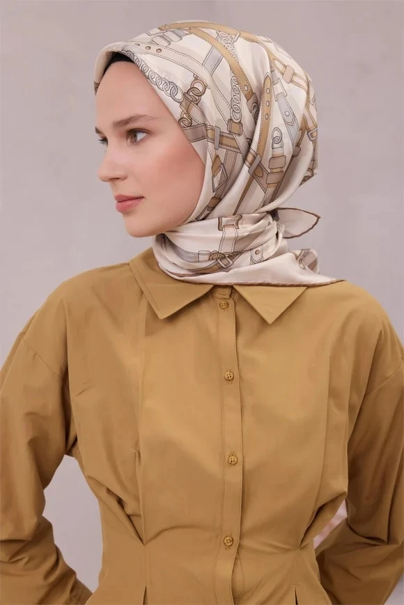 06 Belli Twill İpek Eşarp 4200D