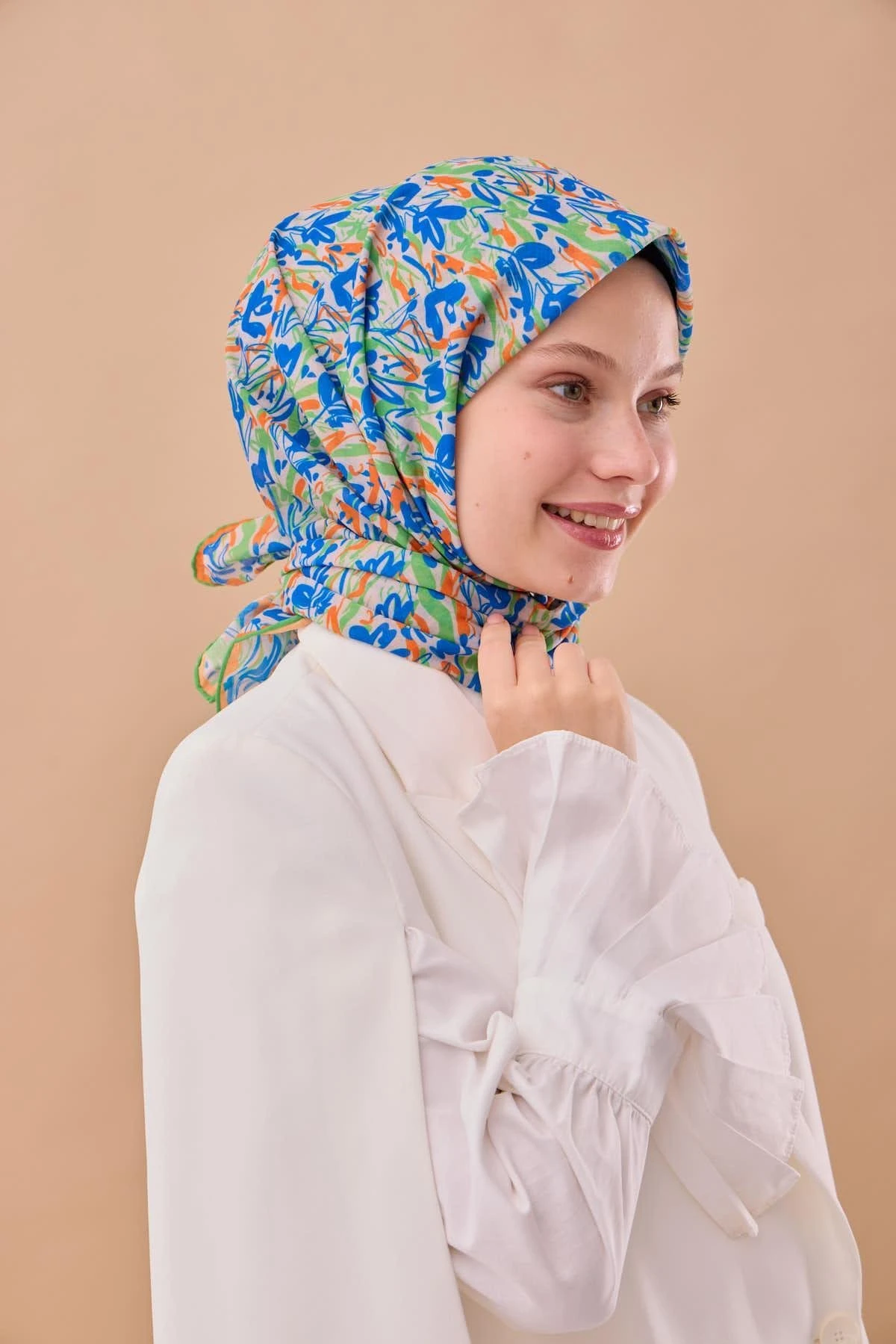 06 Silk Home Soft Fırça Desen Eşarp