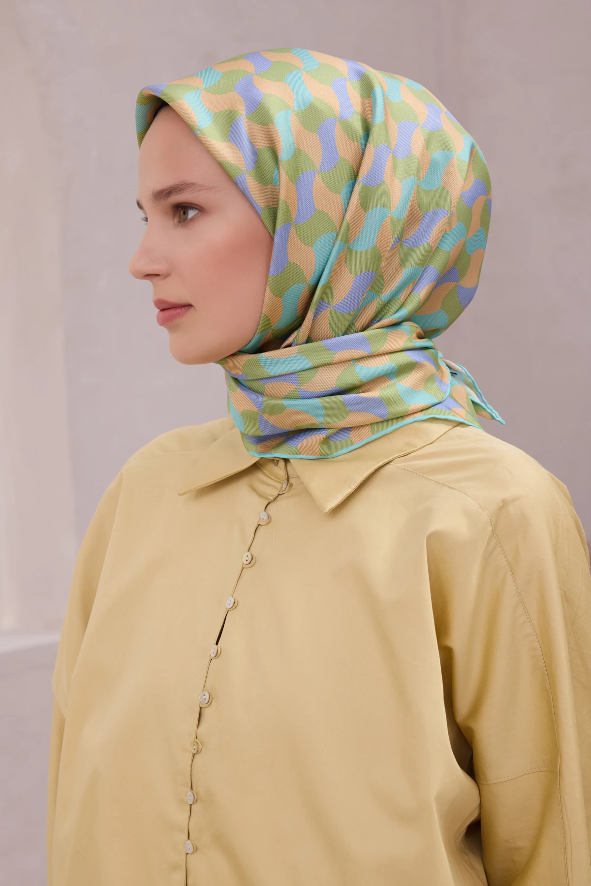 07 Belli Twill İpek Eşarp 4211D