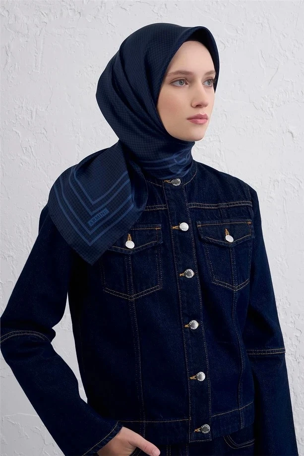 08 Armine Twill İpek Eşarp 9404D