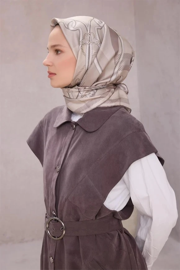 08 Belli Twill İpek Eşarp 4206D