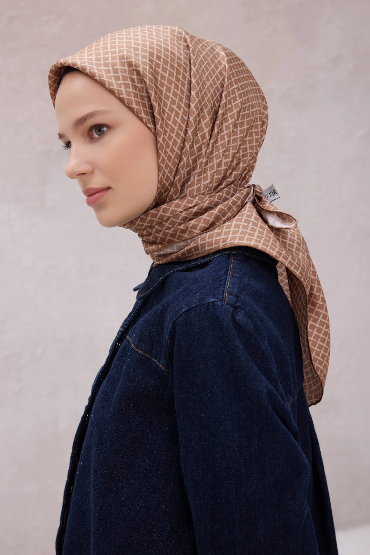 10 Belli Twill İpek Eşarp 4203D