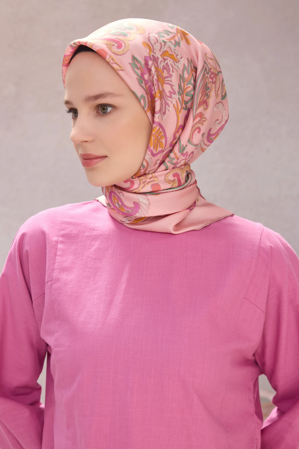 14 Belli Twill İpek Eşarp 4207D