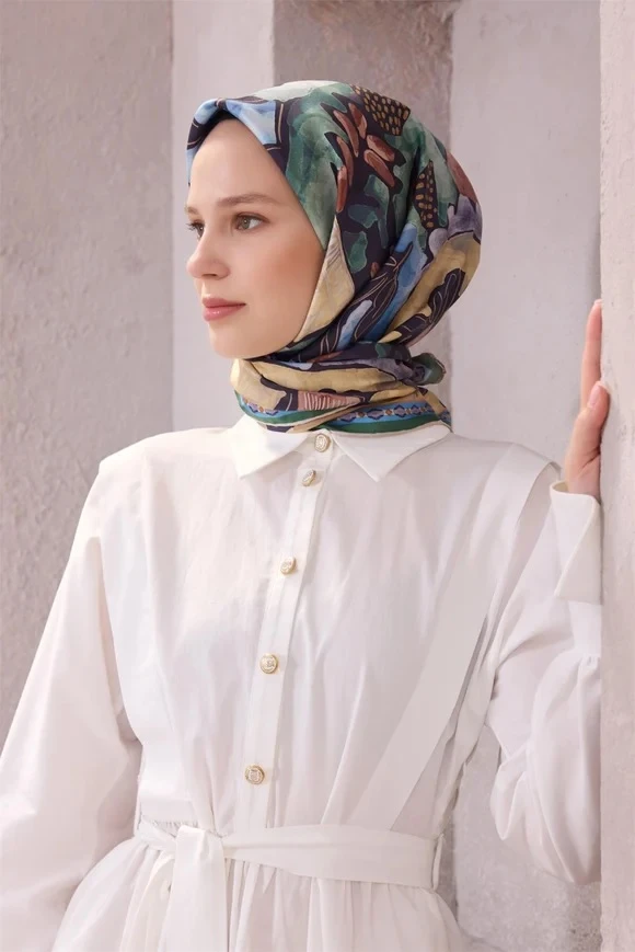 20 Belli Twill İpek Eşarp 4216D