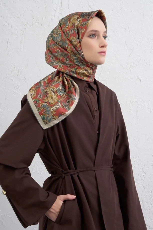 31 Armine Twill İpek Eşarp 9416D