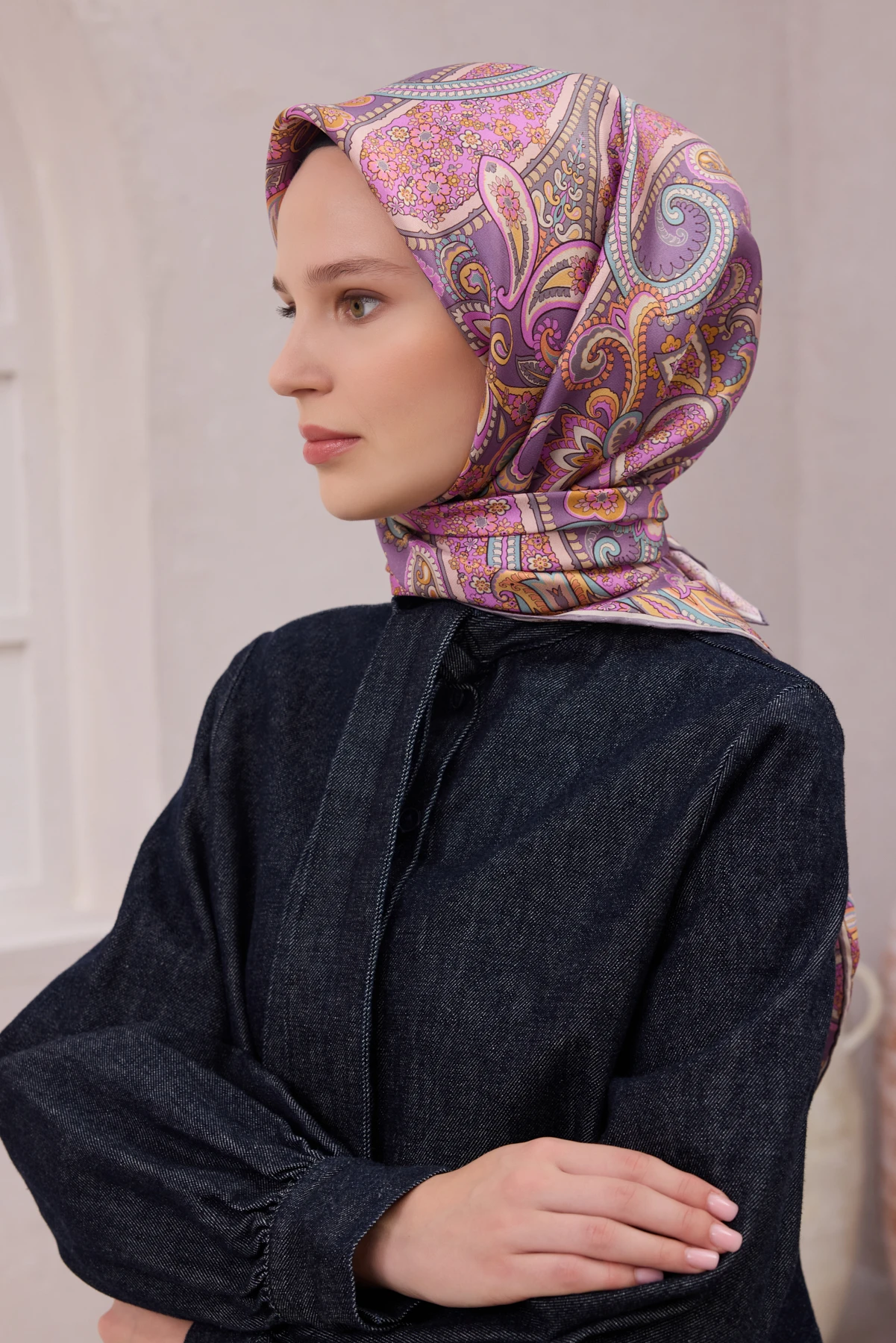 31 Belli Twill İpek Eşarp 4202D