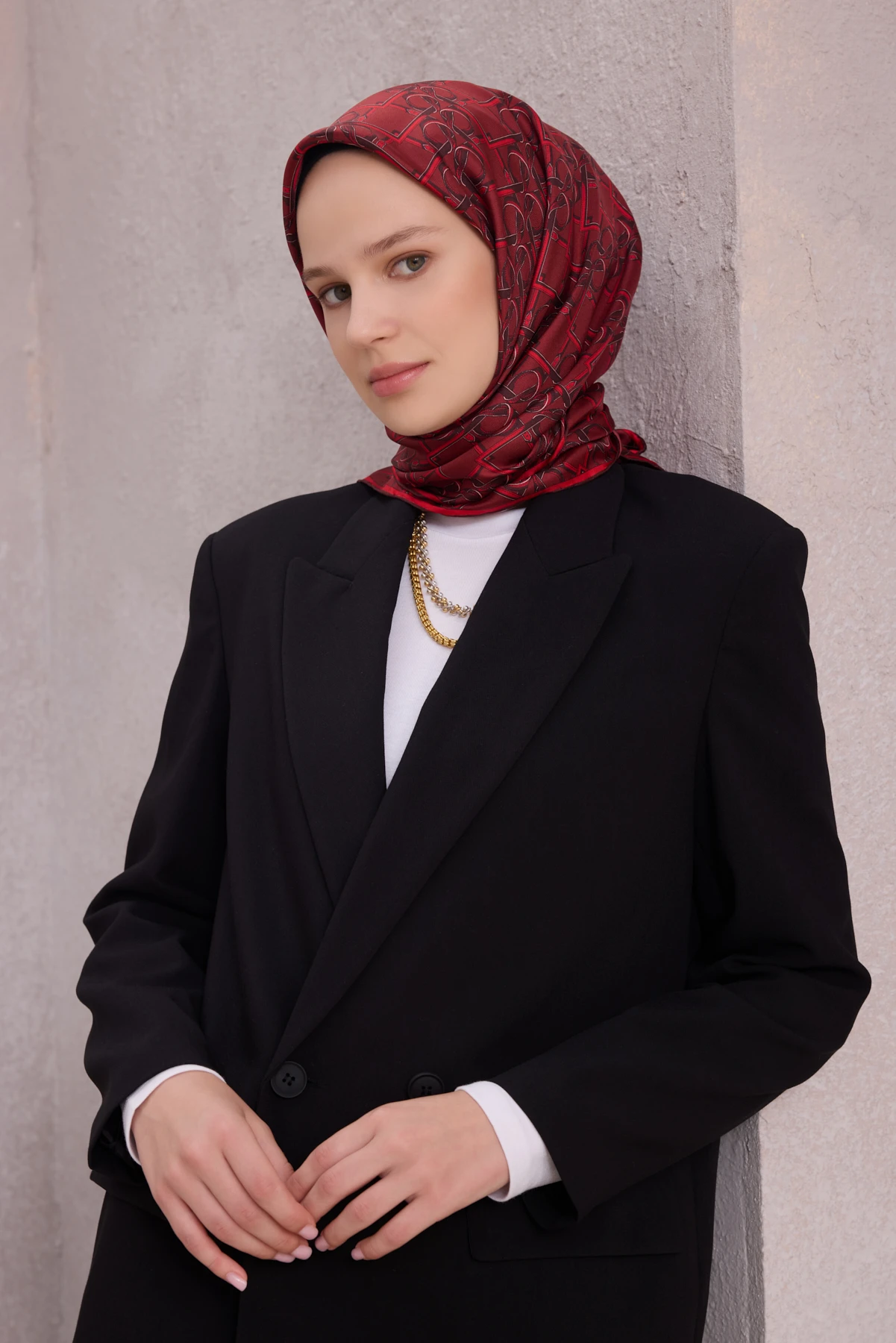 31 Belli Twill İpek Eşarp 4214D