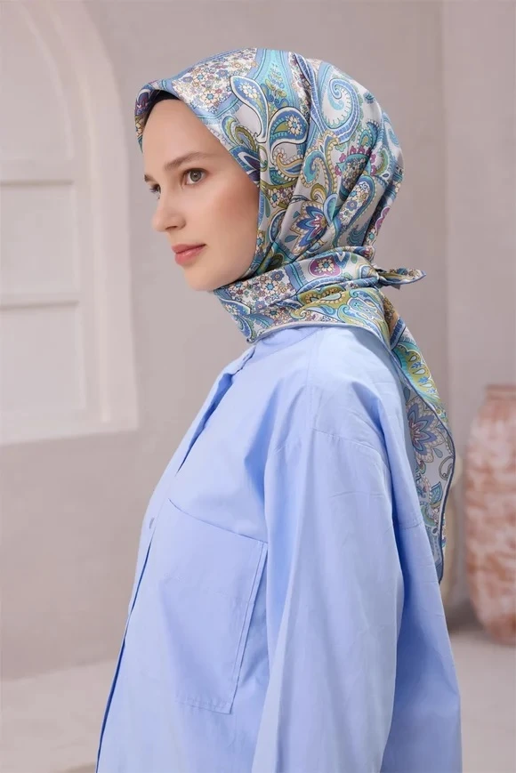 32 Belli Twill İpek Eşarp 4202D