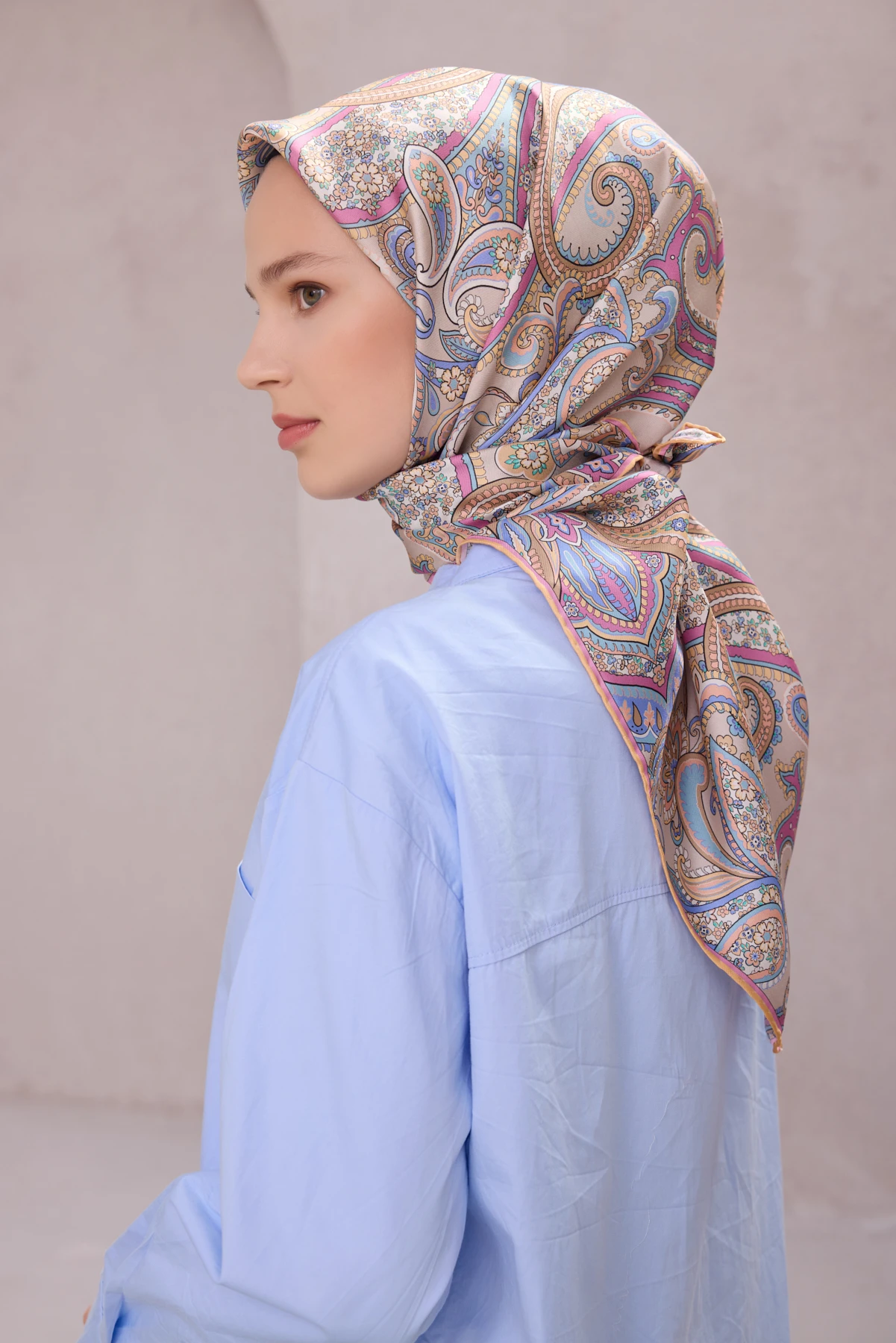 33 Belli Twill İpek Eşarp 4202D
