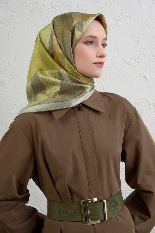 34 Armine Twill İpek Eşarp 9429D