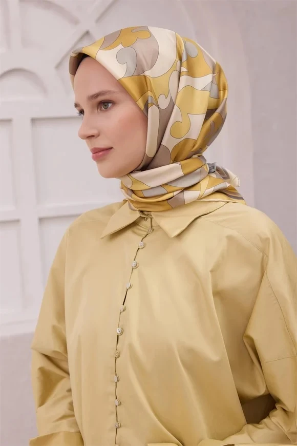 35 Belli Twill İpek Eşarp 4213D