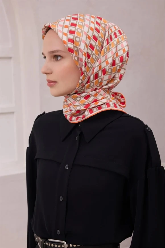 35 Belli Twill İpek Eşarp 4223D