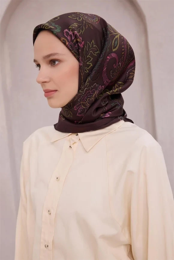 39 Belli Twill İpek Eşarp 4207D