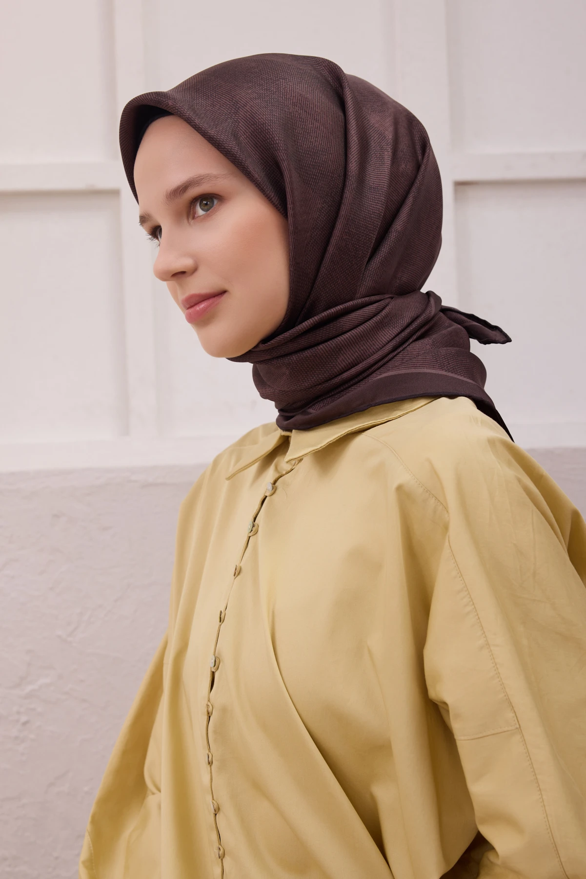 40 Belli Twill İpek Eşarp 4201D