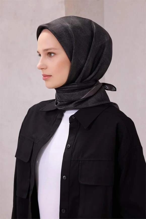 50 Belli Twill İpek Eşarp 4201D