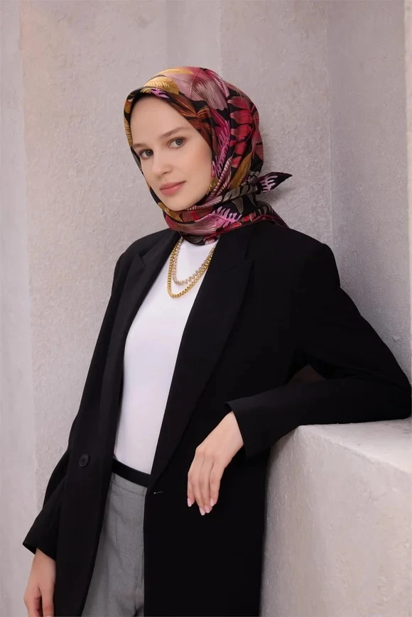 51 Belli Twill İpek Eşarp 4225D