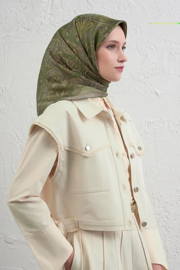 52 Armine Twill İpek Eşarp 9421D