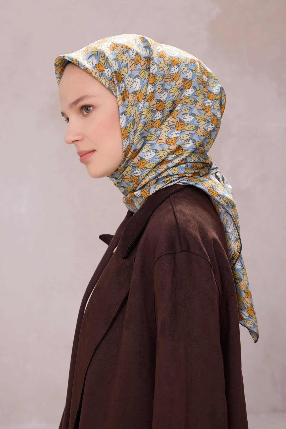 52 Belli Twill İpek Eşarp 4204D