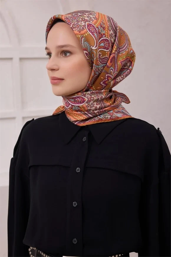 54 Belli Twill İpek Eşarp 4202D