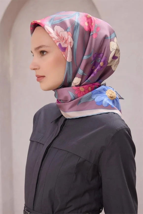 56 Belli Twill İpek Eşarp 4219D