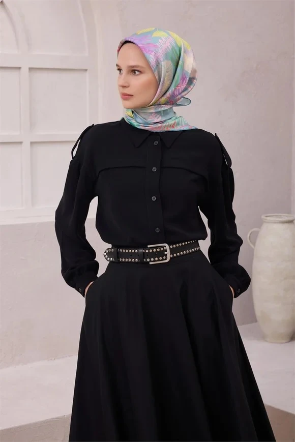 56 Belli Twill İpek Eşarp 4225D