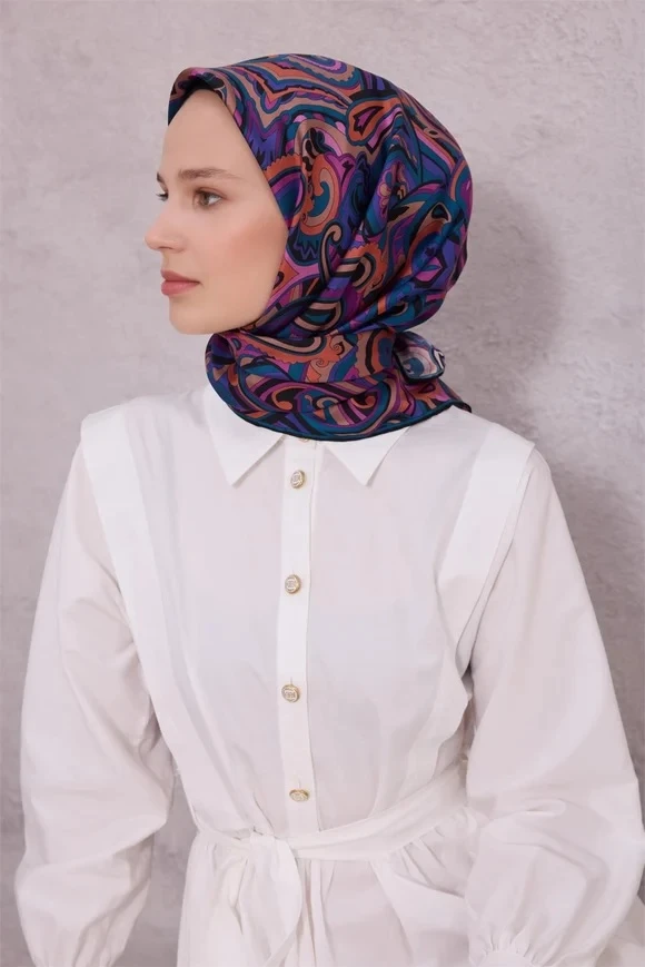 57 Belli Twill İpek Eşarp 4222D