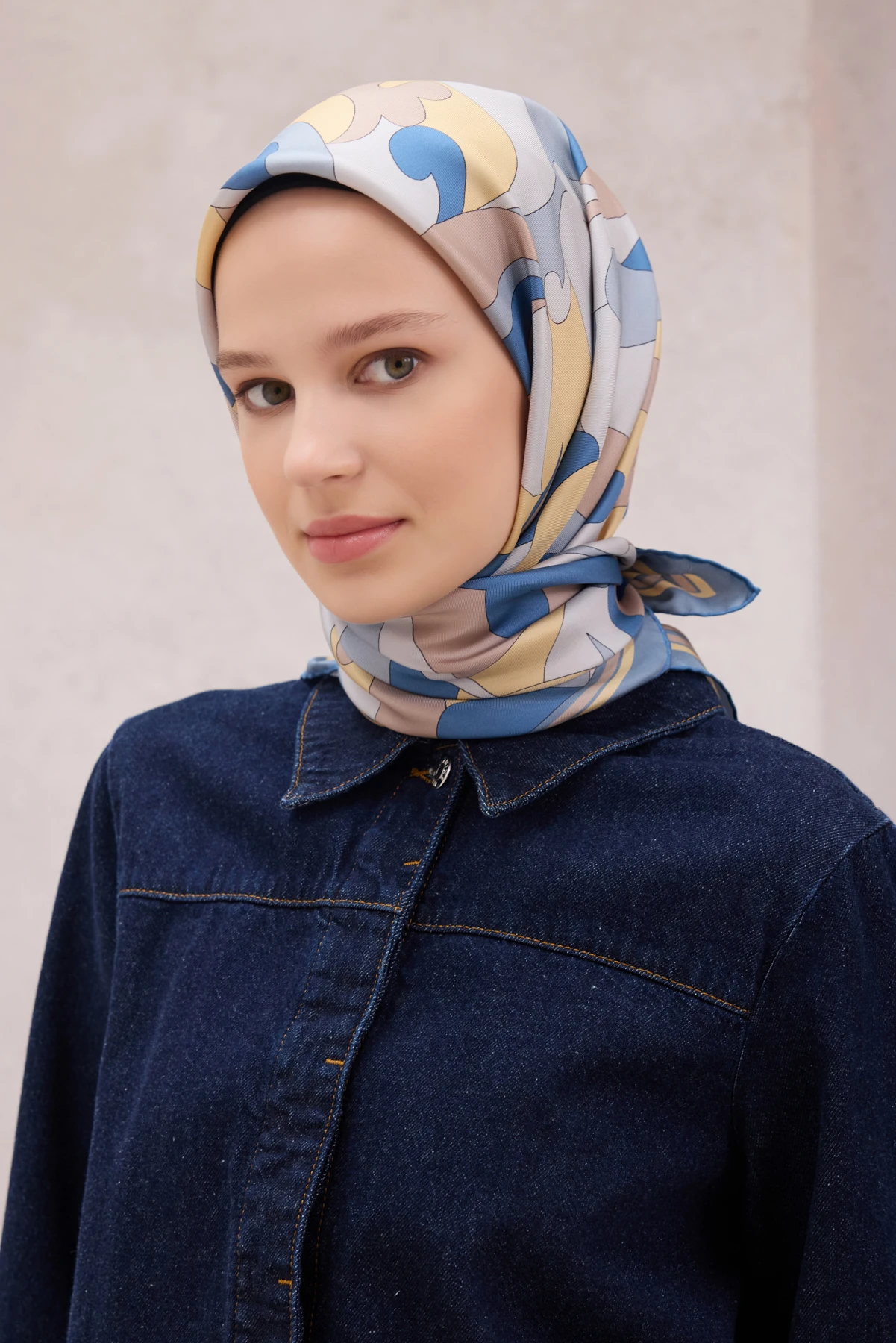 58 Belli Twill İpek Eşarp 4213D