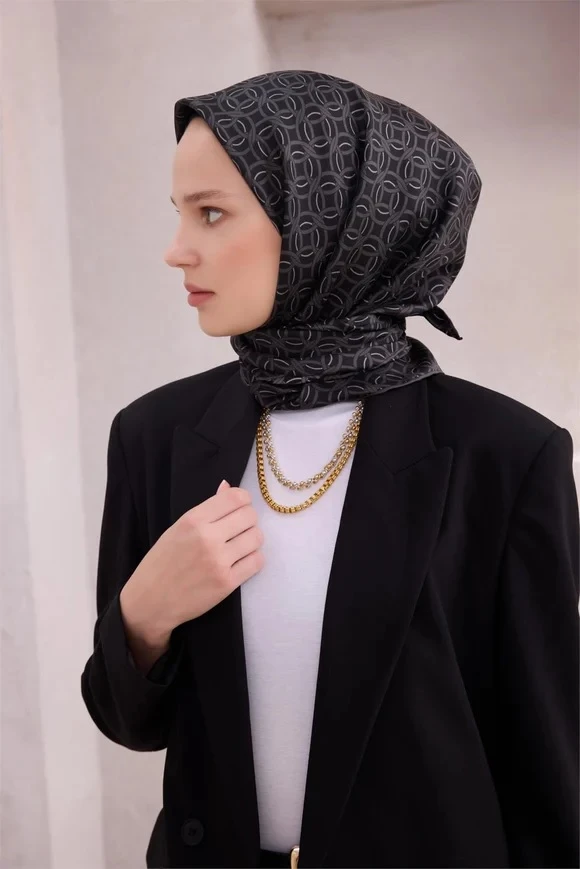 59 Belli Twill İpek Eşarp 4215D