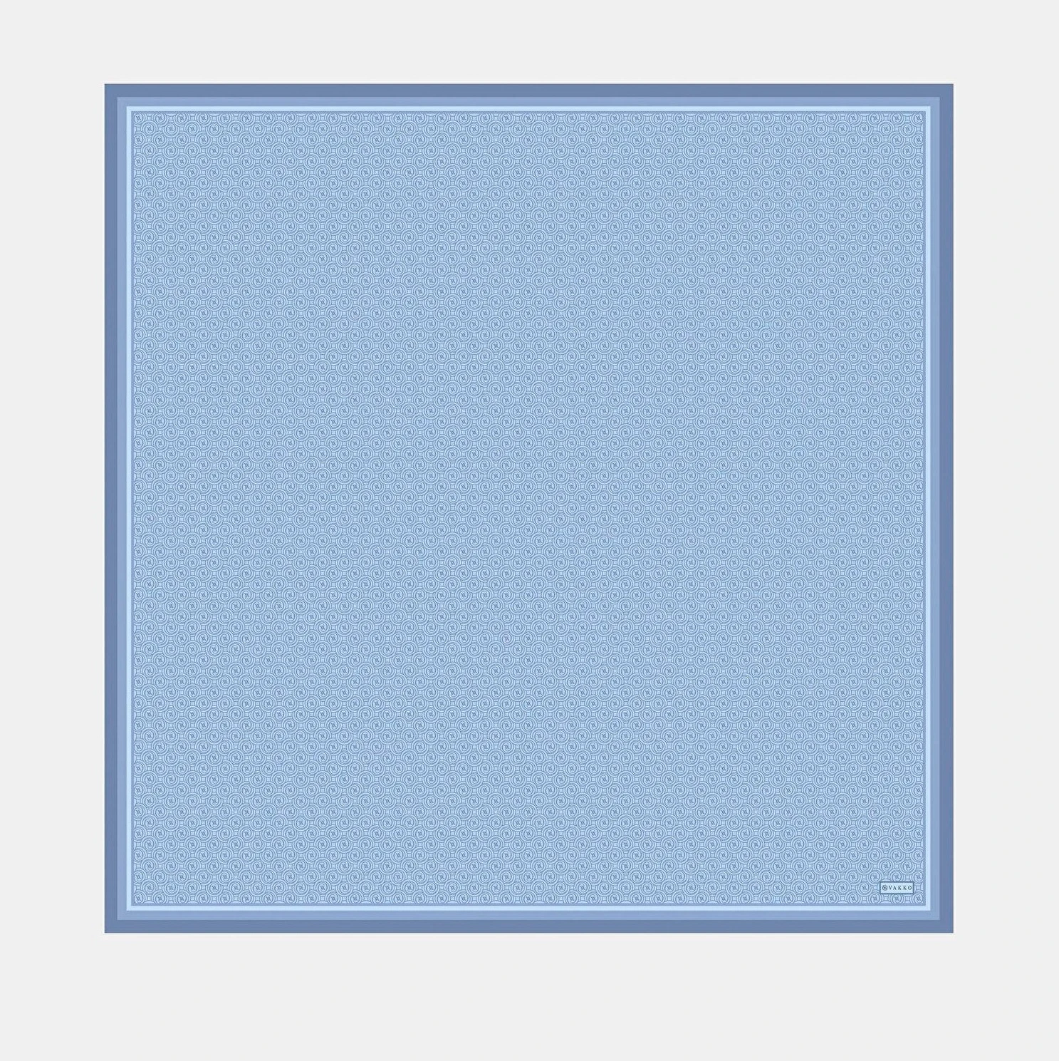 6041 Vakko Yeni Monogram Twill İpek Eşarp