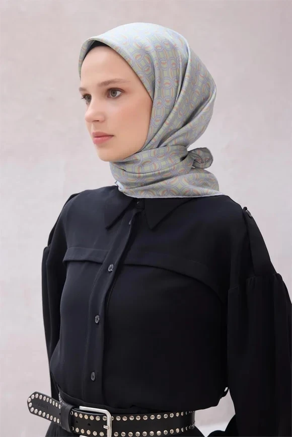 63 Belli Twill İpek Eşarp 4215D