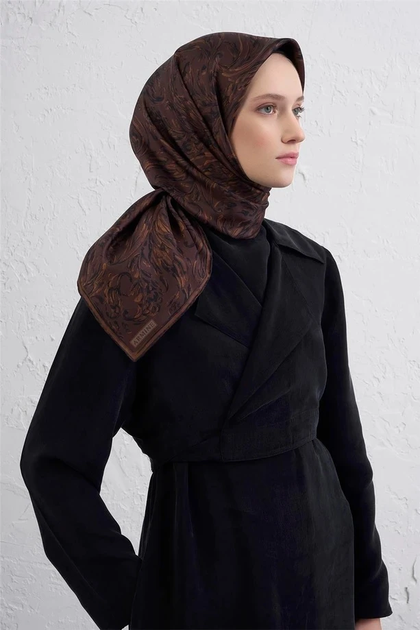 80 Armine Twill İpek Eşarp 9431D