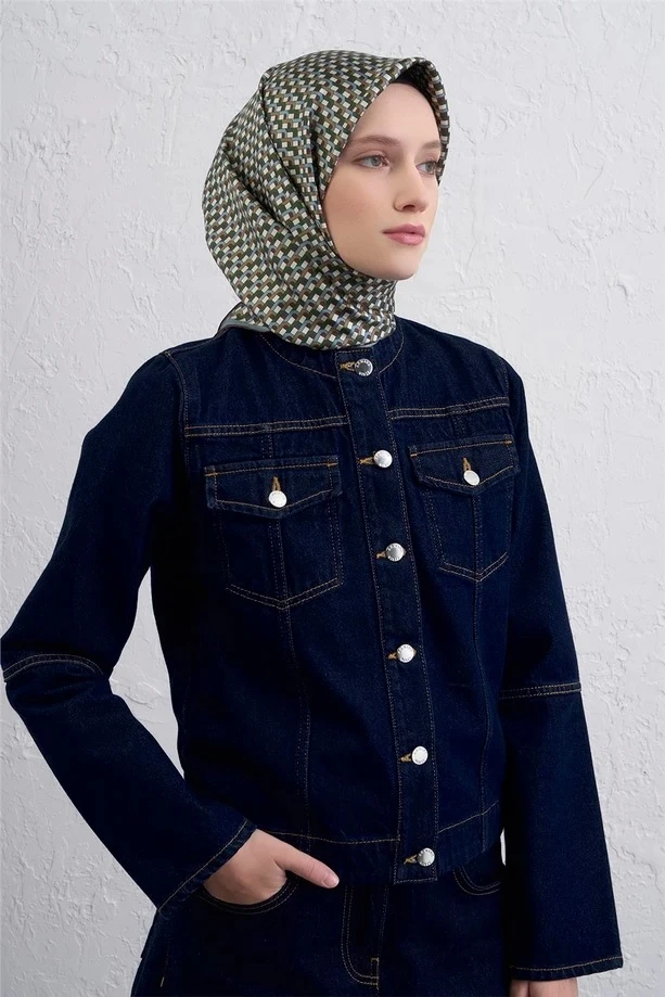 81 Armine Twill İpek Eşarp 9417D