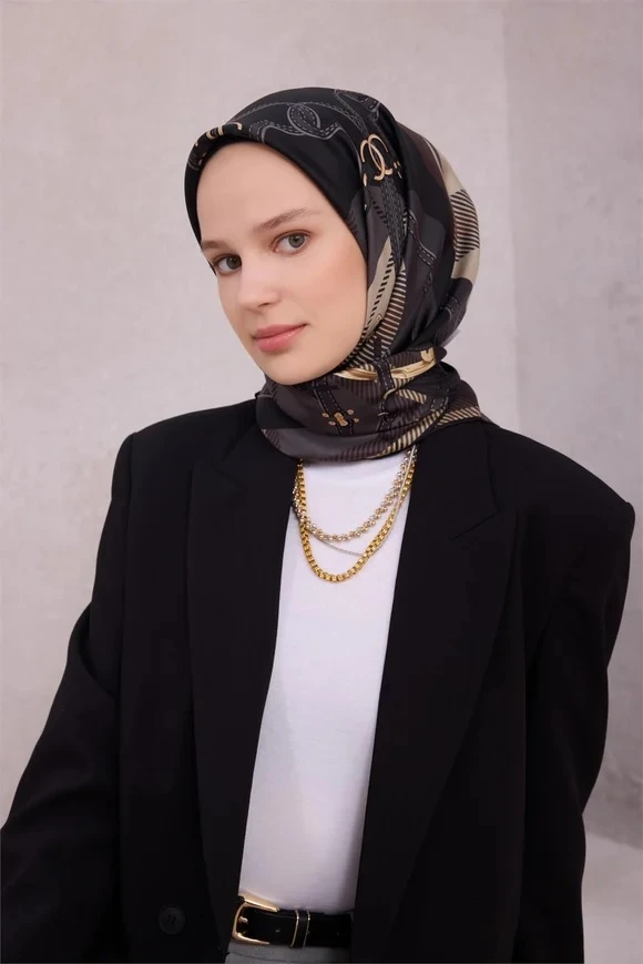 83 Belli Twill İpek Eşarp 4206D