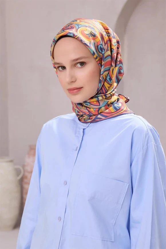 83 Belli Twill İpek Eşarp 4222D