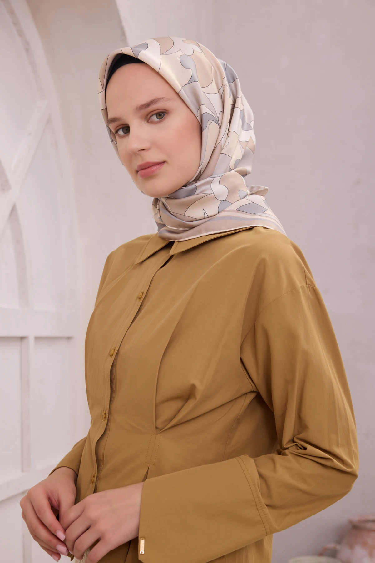 84 Belli Twill İpek Eşarp 4213D