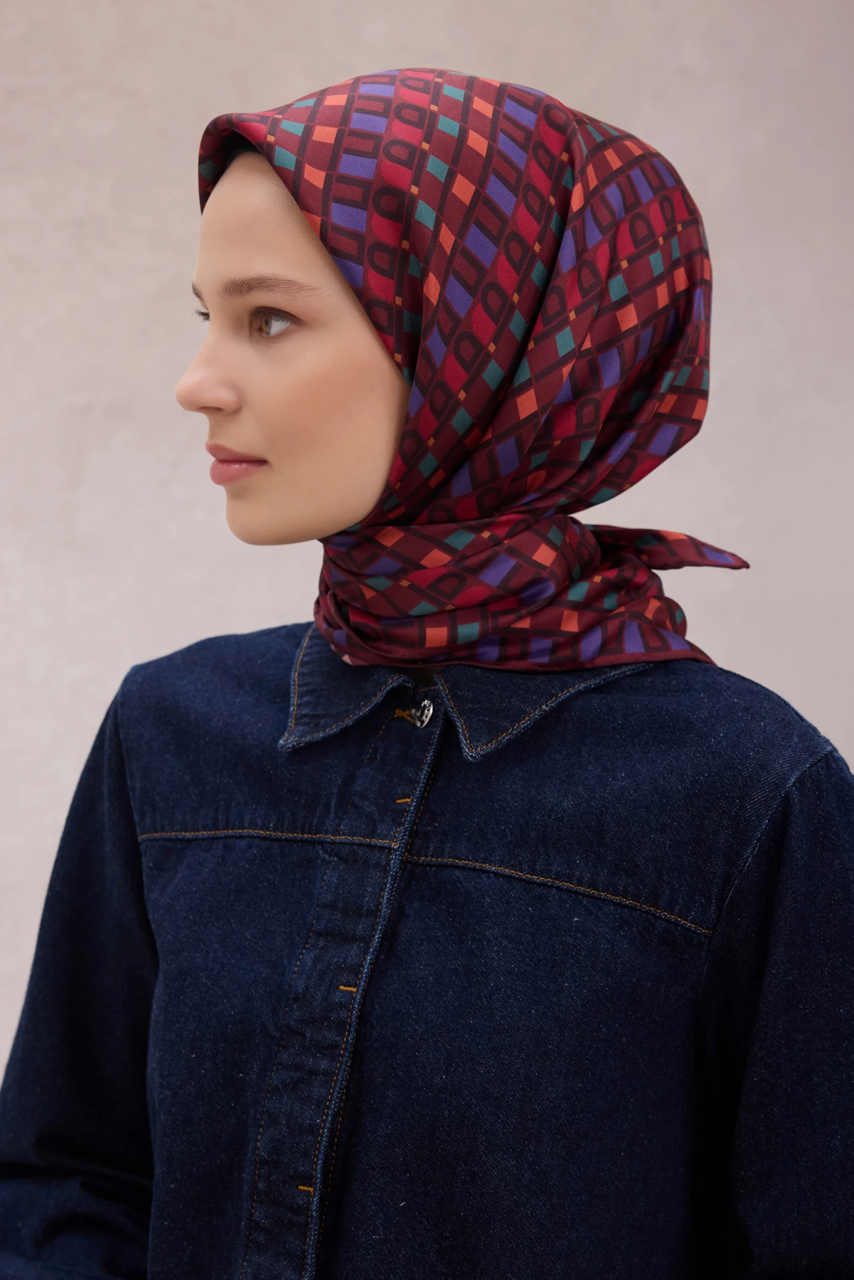 86 Belli Twill İpek Eşarp 4223D