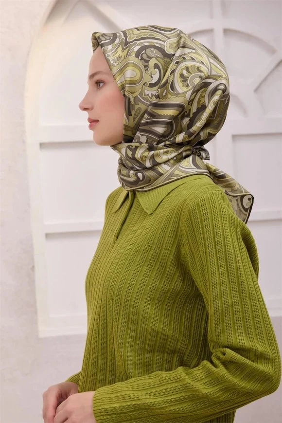87 Belli Twill İpek Eşarp 4222D