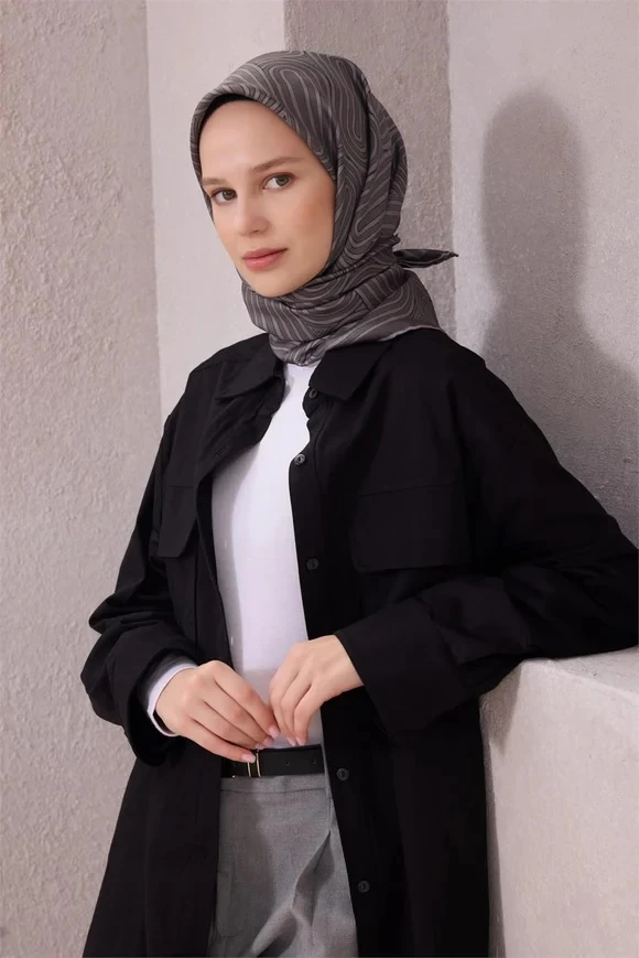 88 Belli Twill İpek Eşarp 4209D