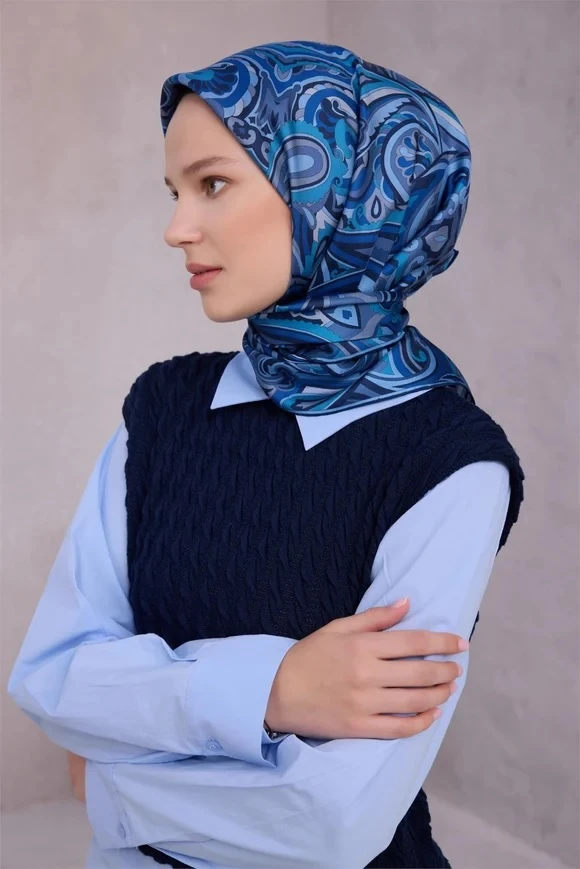 88 Belli Twill İpek Eşarp 4222D