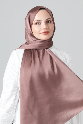 AĞAÇ KABUĞU Harem Scarf Como Saten Şal
