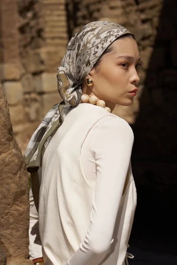 BEJ ED Scarf Glaze Mistral Desen Eşarp