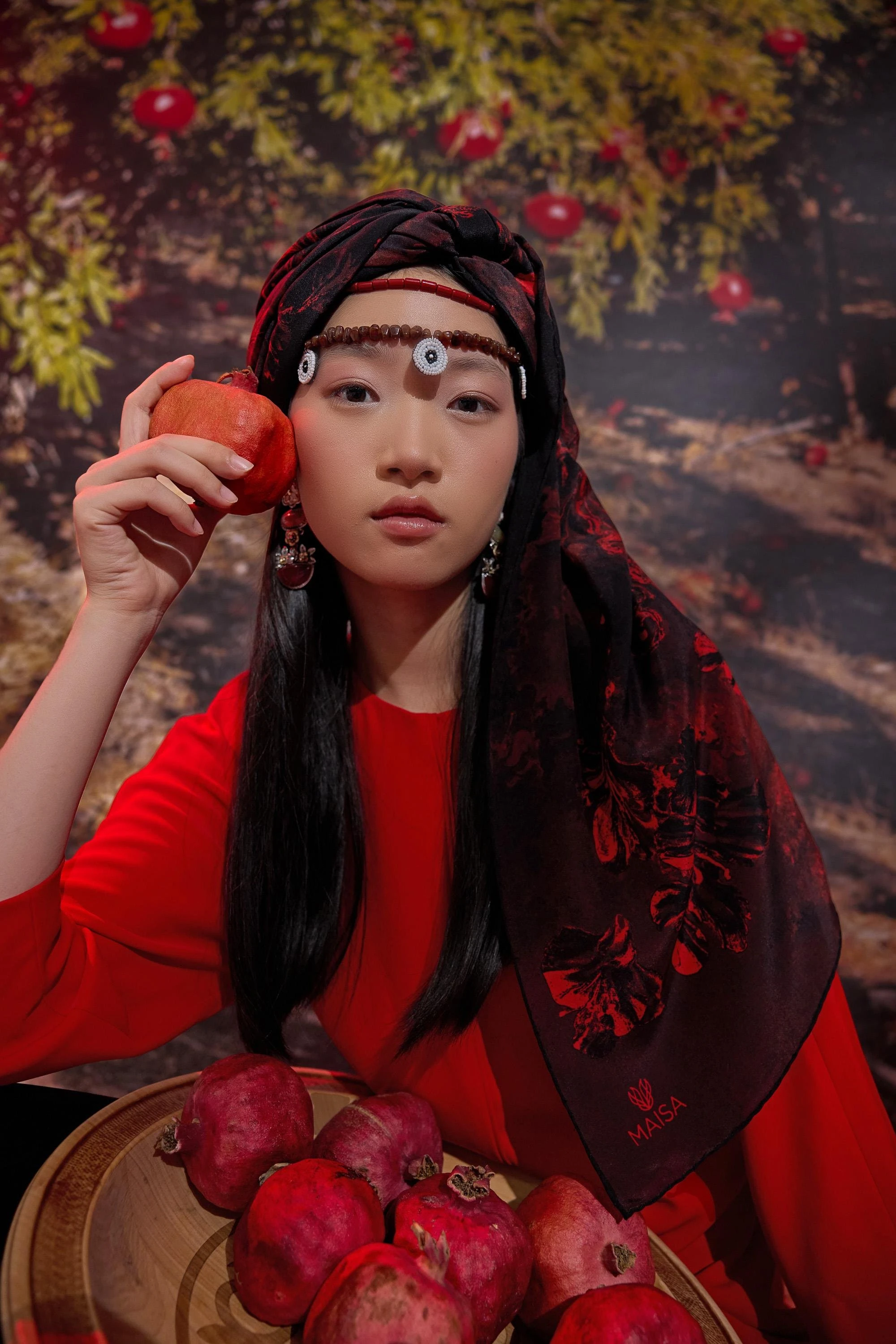 BORDO Maisa Narin Krep İpek Şal