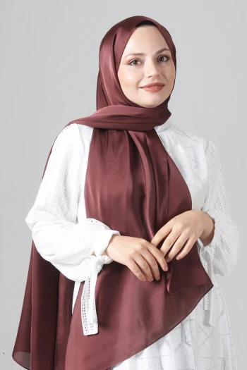 Erik Çürüğü Harem Scarf Como Saten Şal