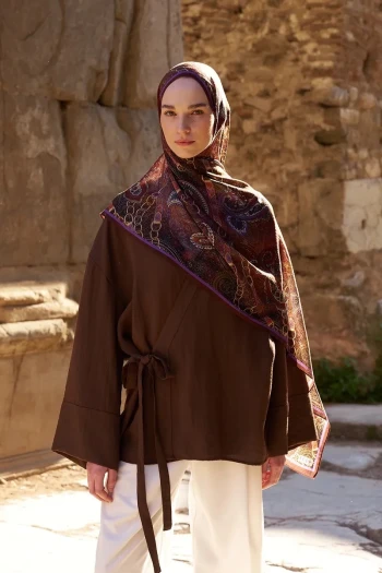 Kızıl Kahve ED Scarf  Landy Şal