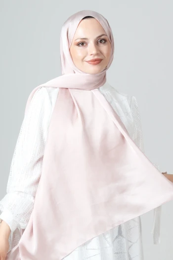 Pudra Harem Scarf Como Saten Şal