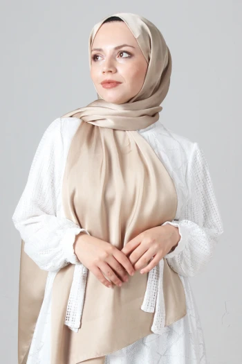 TAŞ Harem Scarf Como Saten Şal
