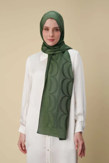 Zümrüt Yeşili İmannoor Big Bambunoor Ferah Tencel Şal 251-3047