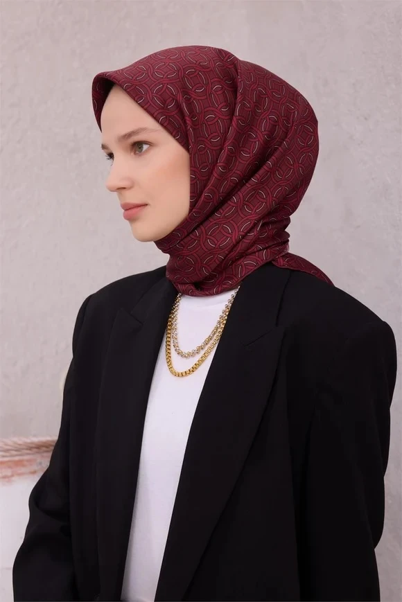 01 Belli Twill İpek Eşarp 4215D