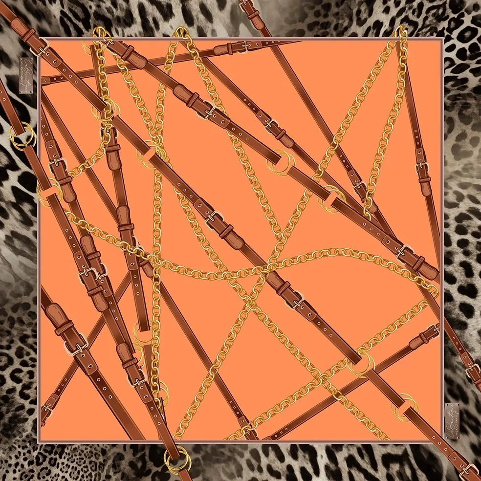 08 La Boutique Twill İpek Eşarp 2113